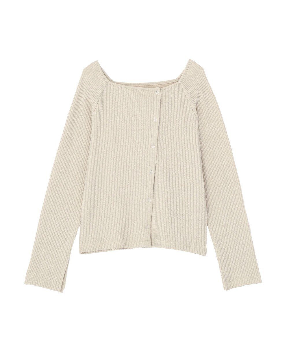 【アースミュージックアンドエコロジー/earth music&ecology】のアシメ釦ツイストテレコカットソー インテリア・キッズ・メンズ・レディースファッション・服の通販 founy(ファニー) 　ファッション　Fashion　レディースファッション　Fashion for Women　トップス・カットソー　Cut & Sew Tops　シャツ・ブラウス・オフィスカジュアル　Elegant Blouses & Button-Ups　ロングTシャツ・Tシャツ　Longline T-Shirts & Tees　カットソー・ベーシックTシャツ　Cut-and-Sewn Tops / Stretch Tees & Basics　アシンメトリー　Asymmetrical Style　インナー　Innerwear　カットソー　Cut and Sewn Top　カーディガン　Cardigan, Knitwear　シンプル　Simple, Minimal　ジャケット　Jacket, Outerwear　ツイスト　Tweed, Tweed Fabric　テレコ　Ribbed, Rib Stitch　デコルテ　Décolleté, Neckline　フィット　Fit, Slim Fit　フェミニン　Feminine, Girly　ポケット　Pocket, Pocket Detail　夏　Summer　春　Spring　S/S・春夏　SS, Spring/Summer, Warm Season　ベージュ|ID: prp329100004868700 ipo3291000000036281189