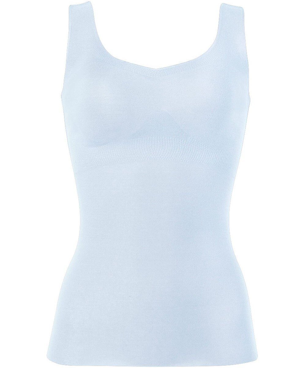 【ワコール/WACOAL】のブラトップ GOCOCi/ワコール カップ付き キャミソール インナー まるでつけていないような着ごこち 綿混 立体的なバストシルエット レディース UGG251 /ワコール インテリア・キッズ・メンズ・レディースファッション・服の通販 founy(ファニー) 　ファッション　Fashion　レディースファッション　Fashion for Women　トップス・カットソー　Cut & Sew Tops　ニット　Knit Tops & Sweaters　キャミソール&ノースリーブ　Camisoles & Sleeveless Tops　アンダー　Underwear Essentials　インナー　Innerwear　カッティング　Cutting Detail　キャミソール　Camisole, Spaghetti Strap Top　なめらか　Smooth, Silky Texture　フラット　Flat, Flat Shoes　ベーシック　Basic, Essential　ラウンド　Round, Round Neck　A/W・秋冬　Autumn/Winter　S/S・春夏　SS, Spring/Summer, Warm Season　お家時間・ステイホーム　Stay Home / At Home　夏　Summer　ブルー|ID: prp329100004868708 ipo3291000000036281276