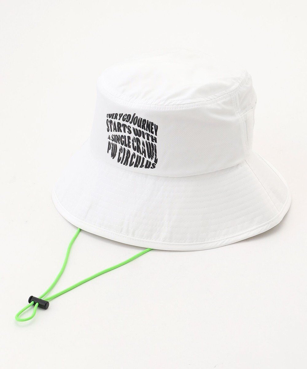 【ピーダブリュサーキュラス/PW CIRCULUS】の【手洗い洗濯可 / 小さくたためる】【UNISEX】ポケッタブルバケットハット 2026年モデル ゴルフ インテリア・キッズ・メンズ・レディースファッション・服の通販 founy(ファニー) 　ファッション　Fashion　レディースファッション　Fashion for Women　キャップ&ハット　Hats & Caps　ユニセックス　Unisex, Genderless　キャップ　Cap, Baseball Cap　クール　Cool, Chic　グラフィック　Graphic, Graphic Design　ゴルフ　Golf　スピンドル　Spindle, Drawcord　チェック　Check, Plaid, Tartan　メッシュ　Mesh, Net Fabric　人気　Popular, Best Seller　帽子　Hat, Headwear　旅行　Travel　軽量　Lightweight, Ultra Light　ホワイト系|ID: prp329100004868710 ipo3291000000036281299