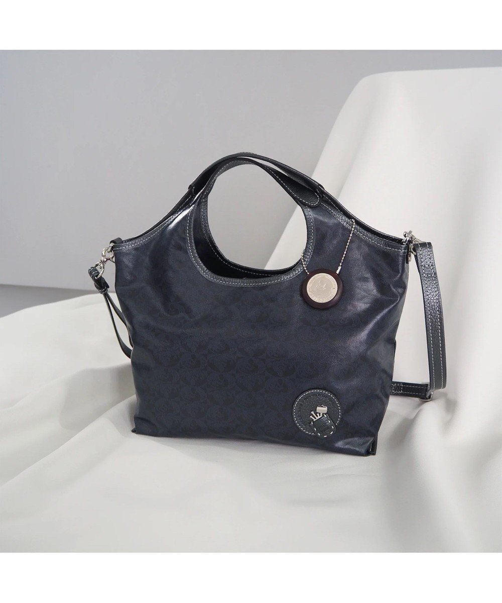 【ペレボルサ/PELLE BORSA】の2WAYハンドバッグ Alive アライブ 9085 インテリア・キッズ・メンズ・レディースファッション・服の通販 founy(ファニー) 　ファッション　Fashion　レディースファッション　Fashion for Women　コンパクト　Compact, Small Size　コーティング　Coating, Coated Finish　ショルダー　Shoulder, Shoulder Strap　スマート　Smart, Elegant　財布　Wallet, Purse　ポケット　Pocket, Pocket Detail　おすすめ　Recommended / Our Picks　ネイビー|ID: prp329100004868717 ipo3291000000036281377