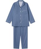 【ワコール 睡眠科学/wacoal suimin】のパジャマ 長袖 長ズボン 綿100%(本体) 二重ガーゼ レディース YDX518 睡眠科学/ワコール 人気、トレンドファッション・服の通販 founy(ファニー) ファッション Fashion レディースファッション Fashion for Women トップス・カットソー Cut & Sew Tops スタイリッシュ Stylish, Fashionable デニム Denim, Jeans Material 長袖 Long Sleeve, Full Sleeve パイピング Piping, Trim Design パジャマ Pajamas, Sleepwear ボトム Bottoms, Lower Wear thumbnail ブルー|ID: prp329100004868719 ipo3291000000036281396