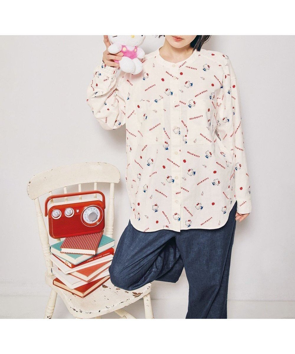 【ワコール 睡眠科学/wacoal suimin】のパジャマ 長袖 長ズボン 綿100%(本体) 寝返りしやすい 【睡眠科学×サンリオキャラクターズ】 レディース YDX651 睡眠科学/ワコール 人気、トレンドファッション・服の通販 founy(ファニー) 　ファッション　Fashion　レディースファッション　Fashion for Women　トップス・カットソー　Cut & Sew Tops　キャラクター　Character, Licensed Characters　スタイリッシュ　Stylish, Fashionable　デニム　Denim, Jeans Material　長袖　Long Sleeve, Full Sleeve　パジャマ　Pajamas, Sleepwear　パターン　Pattern, Design Print　ボトム　Bottoms, Lower Wear　リラックス　Relax, Relaxed Fit　 other-1|ID: prp329100004868720 ipo3291000000036281405