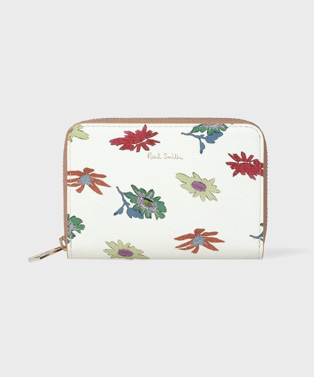 【ポール スミス/Paul Smith】のプリントコンビネーション コインケース インテリア・キッズ・メンズ・レディースファッション・服の通販 founy(ファニー) 　ファッション　Fashion　レディースファッション　Fashion for Women　ミニ財布・二つ折り財布　Wallets & Card Cases　コンパクト　Compact, Small Size　財布　Wallet, Purse　フラワー　Flower, Floral　プリント　Print, Printed Pattern　おすすめ　Recommended / Our Picks　オフホワイト|ID: prp329100004868727 ipo3291000000036281469