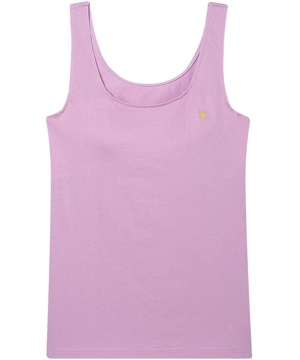 【ツモリチサト スリープ/tsumori chisato SLEEP】のツモリチサト インナー 綿混ベア天竺素材(身生地) パッド付(取り外し可) ノースリーブ タンクトップ レディース UCX400/ワコール インテリア・キッズ・メンズ・レディースファッション・服の通販 founy(ファニー) 　ファッション　Fashion　レディースファッション　Fashion for Women　トップス・カットソー　Cut & Sew Tops　キャミソール&ノースリーブ　Camisoles & Sleeveless Tops　インナー　Innerwear　ストレッチ　Stretch, Stretchy Fabric　タンク　Tank Top, Sleeveless Top　ノースリーブ　Sleeveless, No-Sleeve　パジャマ　Pajamas, Sleepwear　ワンポイント　One Point, Statement Accent　パープル|ID: prp329100004868731 ipo3291000000036281510