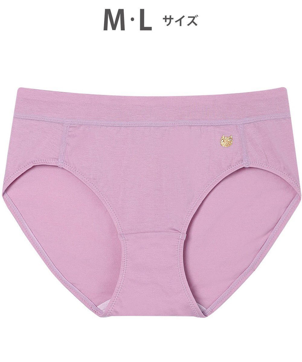 【ツモリチサト スリープ/tsumori chisato SLEEP】のツモリチサト ショーツ 綿混ベア天竺素材(身生地) はきこみ丈あさめ レディース UPX400/ワコール インテリア・キッズ・メンズ・レディースファッション・服の通販 founy(ファニー) 　ファッション　Fashion　レディースファッション　Fashion for Women　ショーツ　Shorts, Short Pants　ストレッチ　Stretch, Stretchy Fabric　パジャマ　Pajamas, Sleepwear　ワンポイント　One Point, Statement Accent　パープル|ID: prp329100004868732 ipo3291000000036281519