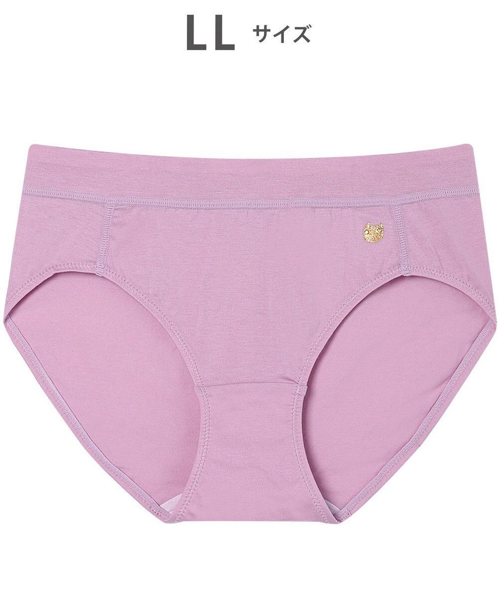 【ツモリチサト スリープ/tsumori chisato SLEEP】のツモリチサト ショーツ 綿混ベア天竺素材(身生地) はきこみ丈あさめ レディース UPX400/ワコール インテリア・キッズ・メンズ・レディースファッション・服の通販 founy(ファニー) 　ファッション　Fashion　レディースファッション　Fashion for Women　ショーツ　Shorts, Short Pants　ストレッチ　Stretch, Stretchy Fabric　パジャマ　Pajamas, Sleepwear　ワンポイント　One Point, Statement Accent　パープル|ID: prp329100004868733 ipo3291000000036281531