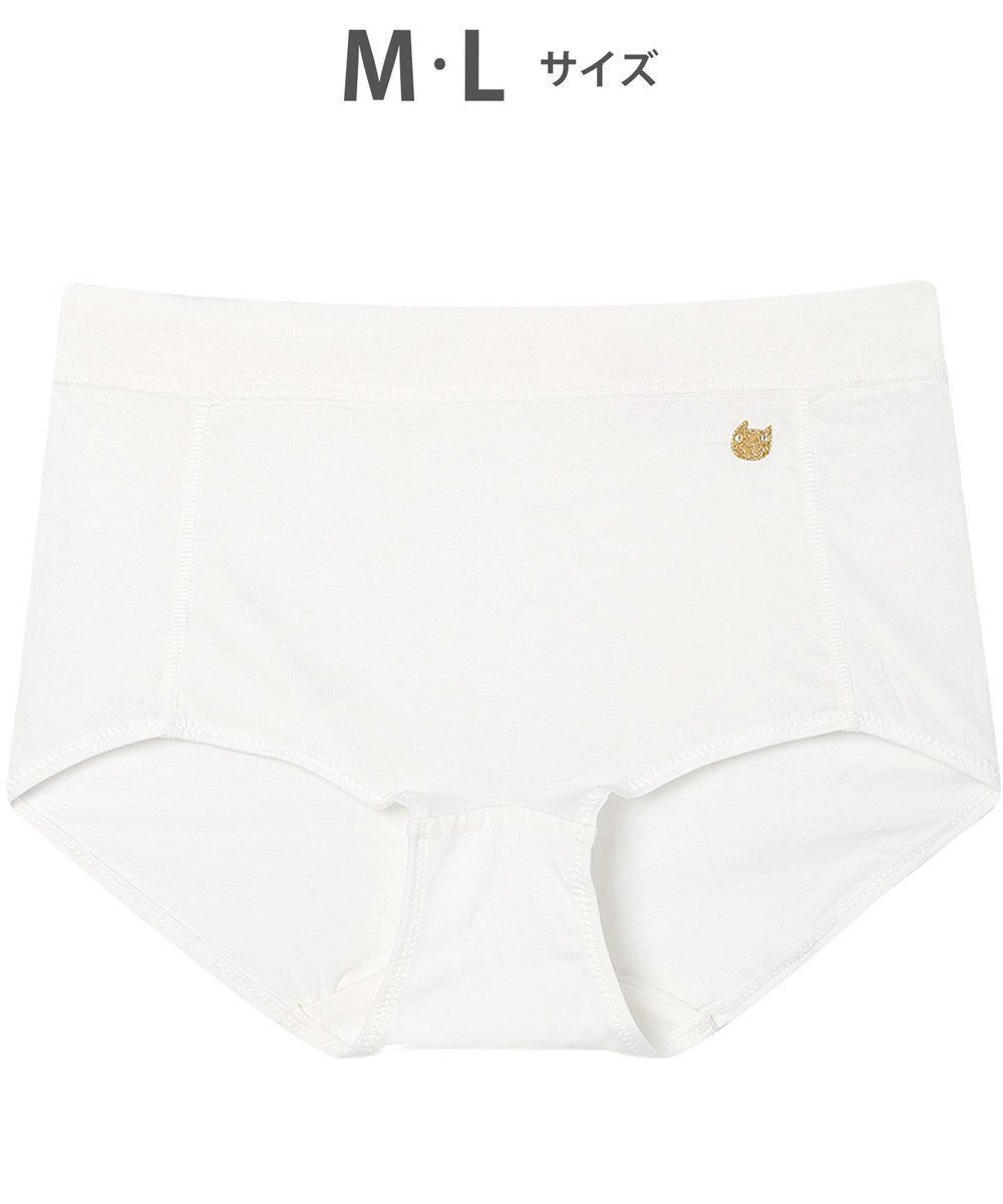 【ツモリチサト スリープ/tsumori chisato SLEEP】のツモリチサト ショーツ 綿混ベア天竺素材(身生地) はきこみ丈ふつう レディース UPX401/ワコール インテリア・キッズ・メンズ・レディースファッション・服の通販 founy(ファニー) 　ファッション　Fashion　レディースファッション　Fashion for Women　ショーツ　Shorts, Short Pants　ストレッチ　Stretch, Stretchy Fabric　パジャマ　Pajamas, Sleepwear　ワンポイント　One Point, Statement Accent　アイボリー|ID: prp329100004868734 ipo3291000000036281536