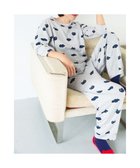 【ツモリチサト スリープ/tsumori chisato SLEEP】のツモリチサト パジャマ 綿100%(本体) ジャカード 8分袖 長袖 9分丈 レディース UDX218/ワコール 人気、トレンドファッション・服の通販 founy(ファニー) ファッション Fashion レディースファッション Fashion for Women トップス・カットソー Cut & Sew Tops ジャカード／ジャガード Jacquard, Woven Pattern ネコ Cat, Feline Motif パジャマ Pajamas, Sleepwear ボトム Bottoms, Lower Wear ポケット Pocket, Pocket Detail 長袖 Long Sleeve, Full Sleeve thumbnail アイボリー|ID: prp329100004868736 ipo3291000000036281558