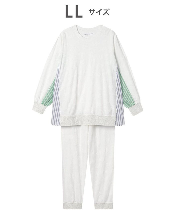 【ツモリチサト スリープ/tsumori chisato SLEEP】のツモリチサト パジャマ 長袖 長ズボン レディース UDX530/ワコール インテリア・キッズ・メンズ・レディースファッション・服の通販 founy(ファニー) https://founy.com/ ファッション Fashion レディースファッション Fashion for Women トップス・カットソー Cut & Sew Tops カラフル Colorful Design シンプル Simple, Minimal ストライプ Stripe, Striped Pattern パジャマ Pajamas, Sleepwear ボトム Bottoms, Lower Wear ポケット Pocket, Pocket Detail 無地 Plain, Solid Color 長袖 Long Sleeve, Full Sleeve |ID: prp329100004868740 ipo3291000000036281590