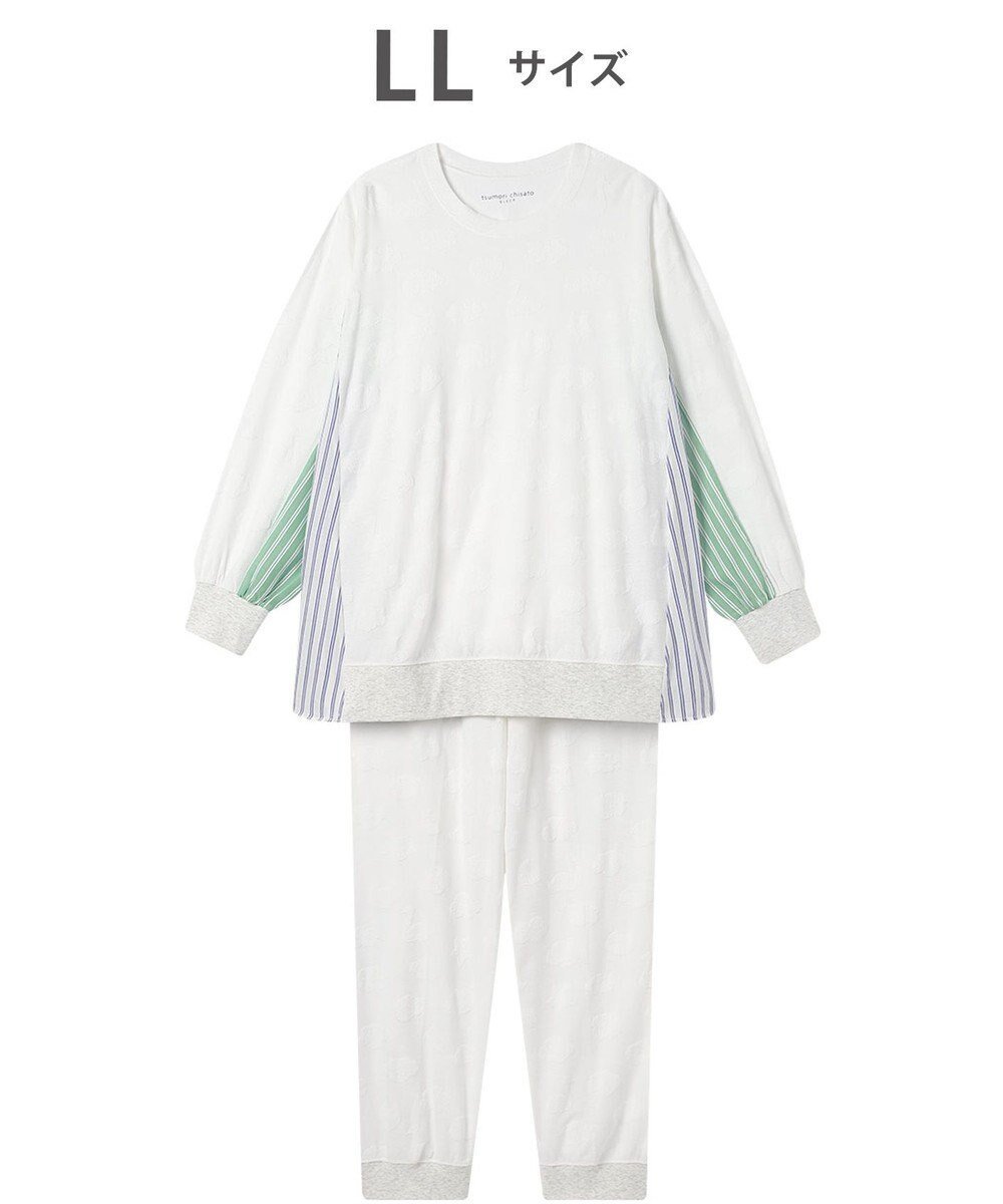 【ツモリチサト スリープ/tsumori chisato SLEEP】のツモリチサト パジャマ 長袖 長ズボン レディース UDX530/ワコール 人気、トレンドファッション・服の通販 founy(ファニー) 　ファッション　Fashion　レディースファッション　Fashion for Women　トップス・カットソー　Cut & Sew Tops　カラフル　Colorful Design　シンプル　Simple, Minimal　ストライプ　Stripe, Striped Pattern　パジャマ　Pajamas, Sleepwear　ボトム　Bottoms, Lower Wear　ポケット　Pocket, Pocket Detail　無地　Plain, Solid Color　長袖　Long Sleeve, Full Sleeve　 other-1|ID: prp329100004868740 ipo3291000000036281590
