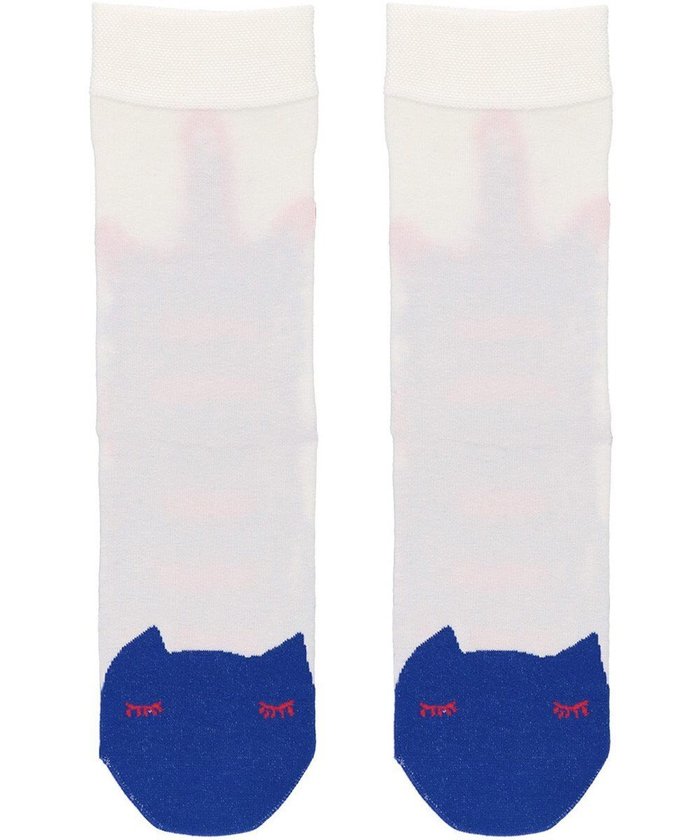 【ツモリチサト スリープ/tsumori chisato SLEEP】のツモリチサト ソックス 22～24cm レディース UEY500/ワコール インテリア・キッズ・メンズ・レディースファッション・服の通販 founy(ファニー) https://founy.com/ ファッション Fashion レディースファッション Fashion for Women ソックス&靴下 Socks & Hosiery ジャカード／ジャガード Jacquard, Woven Pattern ソックス Socks, Hosiery ネコ Cat, Feline Motif パジャマ Pajamas, Sleepwear |ID: prp329100004868741 ipo3291000000036281597