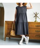 【ツモリチサト スリープ/tsumori chisato SLEEP】のツモリチサト ワンピース 綿混ベア天竺素材(本体) 1分袖 半袖 ロング丈 レディース UNT125/ワコール ブラック|ID: prp329100004868742 ipo3291000000036281610