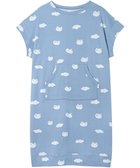 【ツモリチサト スリープ/tsumori chisato SLEEP】のツモリチサト ワンピース 綿100%(本体) ジャカード 4分袖 ロング丈 レディース UNX105/ワコール ブルー|ID: prp329100004868743 ipo3291000000036281623