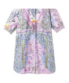 【ツモリチサト スリープ/tsumori chisato SLEEP】のツモリチサト ワンピース 綿100%(本体) サテン 8分袖 長袖 ロング丈 レディース UNX207/ワコール ピンク|ID: prp329100004868744 ipo3291000000036281636