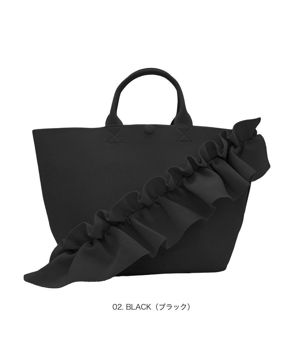 【ルートート/ROOTOTE】の3538【ルートート】EU.デリ.ルフルラッフル-A インテリア・キッズ・メンズ・レディースファッション・服の通販 founy(ファニー) 　ファッション　Fashion　レディースファッション　Fashion for Women　バッグ　Bags　カメラ　Camera Accessories　スマホ　Smartphone, Mobile Device　財布　Wallet, Purse　ドット　Polka Dot, Dot Pattern　ハンカチ　Handkerchief, Hanky　パターン　Pattern, Design Print　フォルム　Silhouette, Form　フリル　Frill, Ruffle　ポケット　Pocket, Pocket Detail　ポーチ　Pouch, Small Case　新作・新入荷　New Arrivals / New In　02:ブラック|ID: prp329100004868745 ipo3291000000036281648