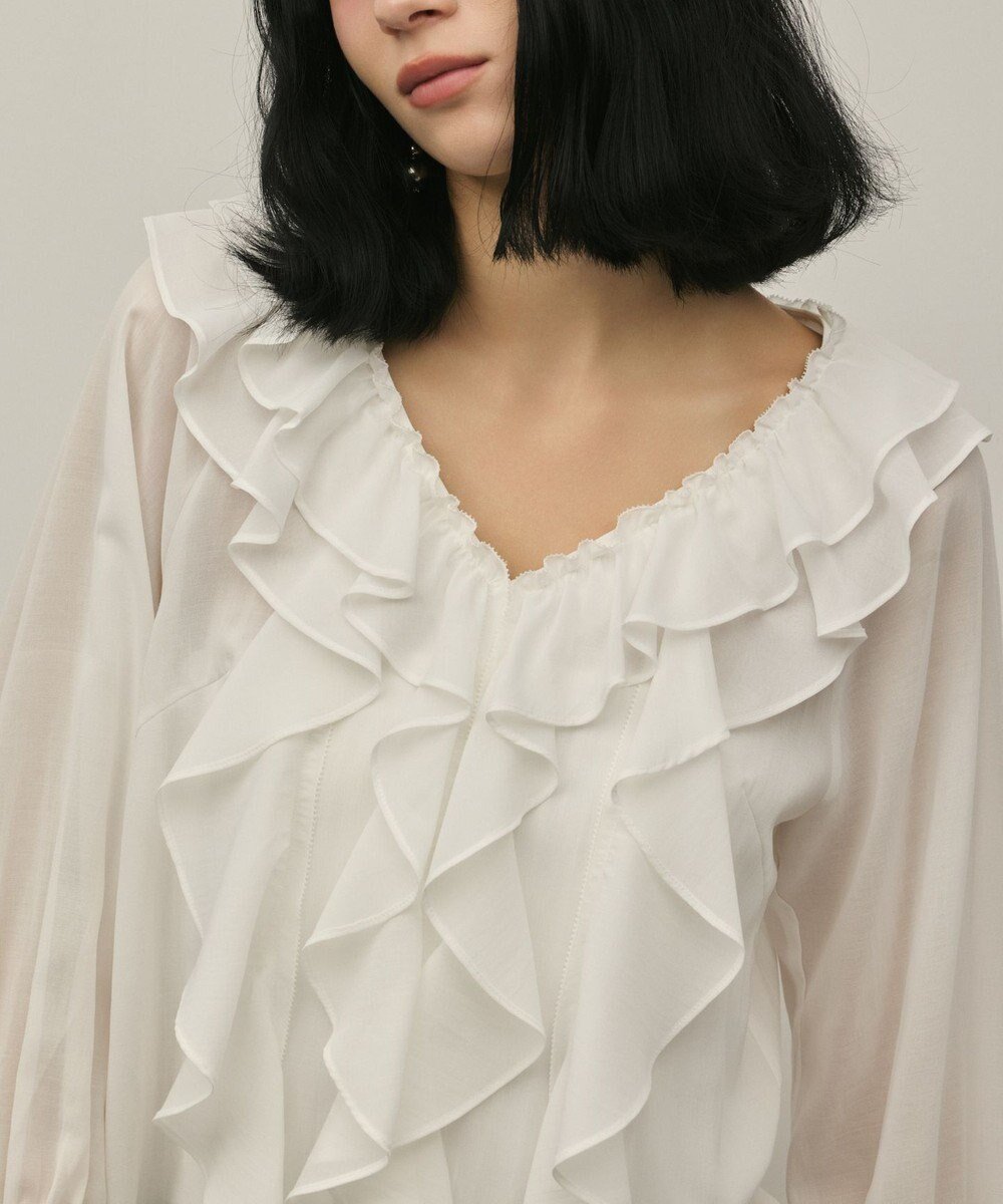 【グレース コンチネンタル/GRACE CONTINENTAL】のフリルブラウス 人気、トレンドファッション・服の通販 founy(ファニー) 　ファッション　Fashion　レディースファッション　Fashion for Women　トップス・カットソー　Cut & Sew Tops　シャツ・ブラウス・オフィスカジュアル　Elegant Blouses & Button-Ups　フリル　Frill, Ruffle　ラッセル　Raschel, Raschel Lace　夏　Summer　春　Spring　S/S・春夏　SS, Spring/Summer, Warm Season　 other-1|ID: prp329100004868749 ipo3291000000036281682