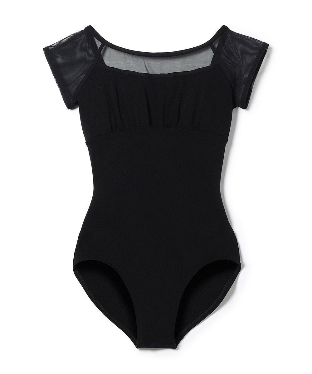 【チャコット/Chacott】のフレンチスリーブレオタード インテリア・キッズ・メンズ・レディースファッション・服の通販 founy(ファニー) 　ファッション　Fashion　レディースファッション　Fashion for Women　おすすめ　Recommended / Our Picks　キャミソール　Camisole, Spaghetti Strap Top　クッション　Cushion, Throw Pillow　シアー　Sheer, See-Through　シンプル　Simple, Minimal　ストレッチ　Stretch, Stretchy Fabric　チュール　Tulip, Tulip Motif　人気　Popular, Best Seller　定番　Standard, Basic Item　ブラック|ID: prp329100004868761 ipo3291000000036281766