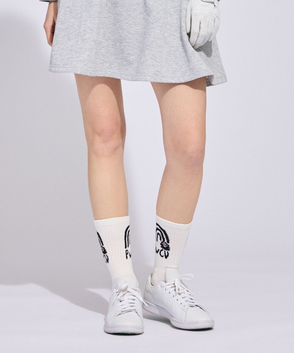 【ピーダブリュサーキュラス/PW CIRCULUS】の【虫よけ加工】【WOMEN】P-MOF ソックス ミドル丈 ゴルフウェア レディース 人気、トレンドファッション・服の通販 founy(ファニー) 　ファッション　Fashion　レディースファッション　Fashion for Women　ソックス&靴下　Socks & Hosiery　レッグウェア・ストッキング　Legwear & Hosiery　クール　Cool, Chic　グラフィック　Graphic, Graphic Design　ソックス　Socks, Hosiery　人気　Popular, Best Seller　フィット　Fit, Slim Fit　ミドル　Middle Length, Mid Height　夏　Summer　ゴルフ　Golf　2026年　2026　 other-1|ID: prp329100004868776 ipo3291000000036281889