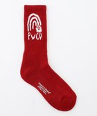 【ピーダブリュサーキュラス/PW CIRCULUS】の【虫よけ加工】【WOMEN】P-MOF ソックス ミドル丈 ゴルフウェア レディース レッド系|ID: prp329100004868776 ipo3291000000036281900