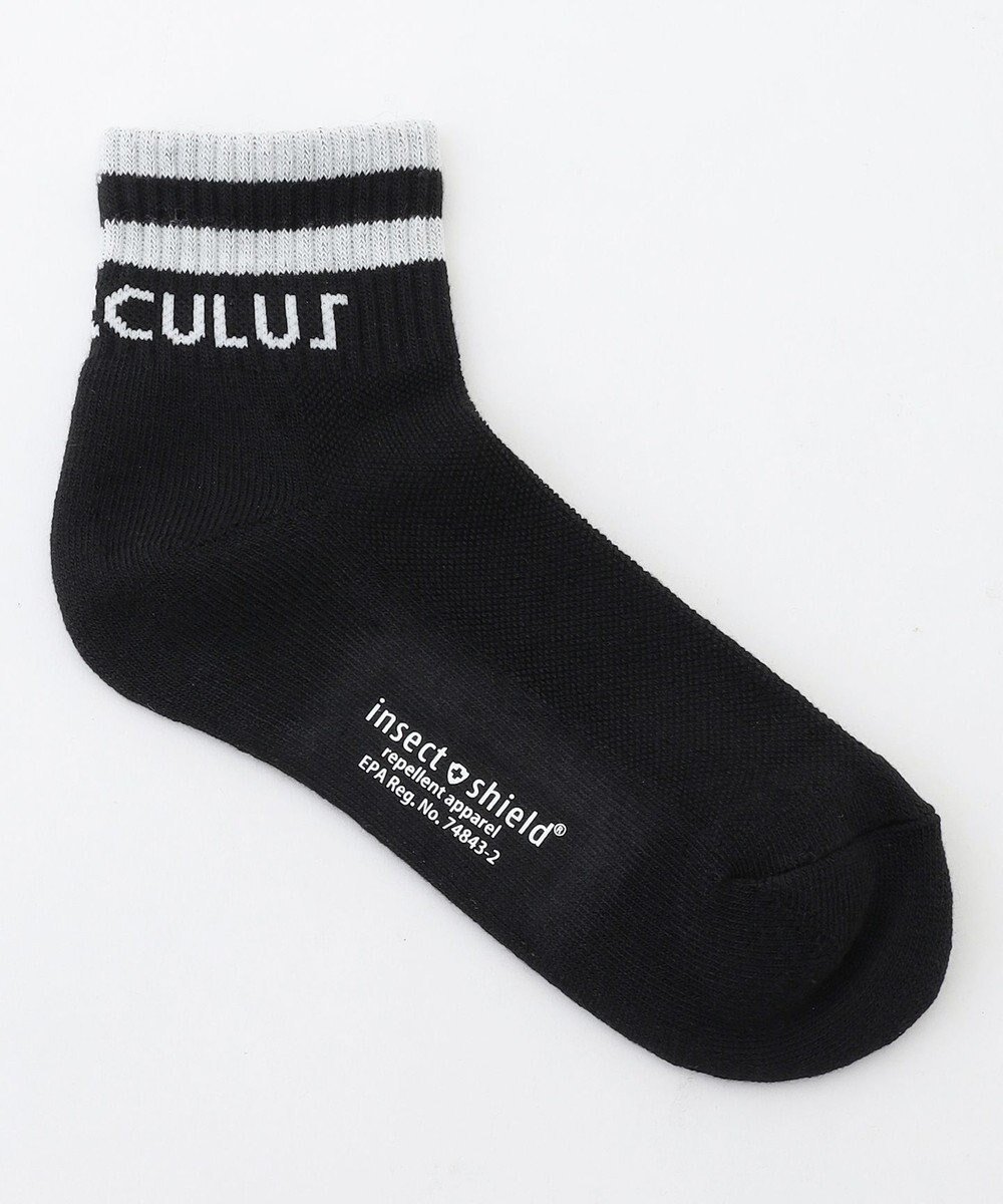 【ピーダブリュサーキュラス/PW CIRCULUS】の【虫よけ加工】【WOMEN】ラインソックス ショート丈 ゴルフウェア レディース インテリア・キッズ・メンズ・レディースファッション・服の通販 founy(ファニー) 　ファッション　Fashion　レディースファッション　Fashion for Women　ソックス&靴下　Socks & Hosiery　レッグウェア・ストッキング　Legwear & Hosiery　ショート　Short, Short Length　シンプル　Simple, Minimal　ソックス　Socks, Hosiery　人気　Popular, Best Seller　フィット　Fit, Slim Fit　ランニング　Running, Running Wear, Activewear, Jogging　おすすめ　Recommended / Our Picks　夏　Summer　ゴルフ　Golf　2026年　2026　ブラック系|ID: prp329100004868793 ipo3291000000036281948
