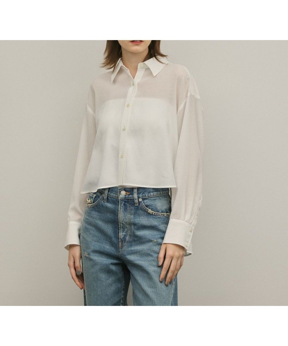 【グレース コンチネンタル/GRACE CONTINENTAL】のバックフレアシャツ インテリア・キッズ・メンズ・レディースファッション・服の通販 founy(ファニー) 　ファッション　Fashion　レディースファッション　Fashion for Women　トップス・カットソー　Cut & Sew Tops　シャツ・ブラウス・オフィスカジュアル　Elegant Blouses & Button-Ups　フレア　Flare, Flared　夏　Summer　春　Spring　S/S・春夏　SS, Spring/Summer, Warm Season　ホワイト|ID: prp329100004868838 ipo3291000000036282046