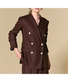 【ベイジ,/BEIGE,】のCAROLE / リネンライク ダブルジャケット Bordeaux|ID: prp329100004868850 ipo3291000000036282093