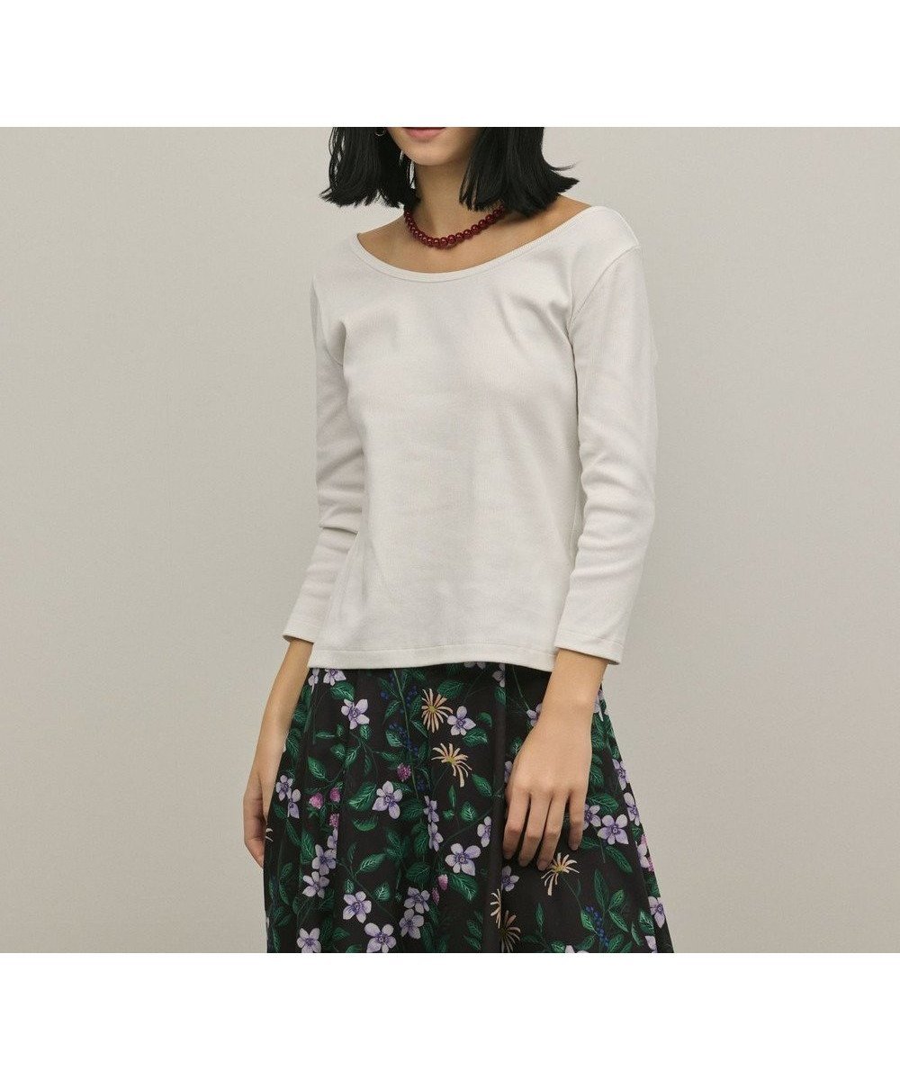 【グレース コンチネンタル/GRACE CONTINENTAL】のテレコカットトップ 人気、トレンドファッション・服の通販 founy(ファニー) 　ファッション　Fashion　レディースファッション　Fashion for Women　トップス・カットソー　Cut & Sew Tops　シャツ・ブラウス・オフィスカジュアル　Elegant Blouses & Button-Ups　ロングTシャツ・Tシャツ　Longline T-Shirts & Tees　カットソー・ベーシックTシャツ　Cut-and-Sewn Tops / Stretch Tees & Basics　カットソー　Cut and Sewn Top　ストレッチ　Stretch, Stretchy Fabric　テレコ　Ribbed, Rib Stitch　夏　Summer　春　Spring　S/S・春夏　SS, Spring/Summer, Warm Season　 other-1|ID: prp329100004868868 ipo3291000000036282136