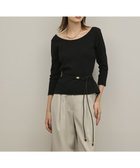 【グレース コンチネンタル/GRACE CONTINENTAL】のテレコカットトップ ブラック|ID: prp329100004868868 ipo3291000000036282140