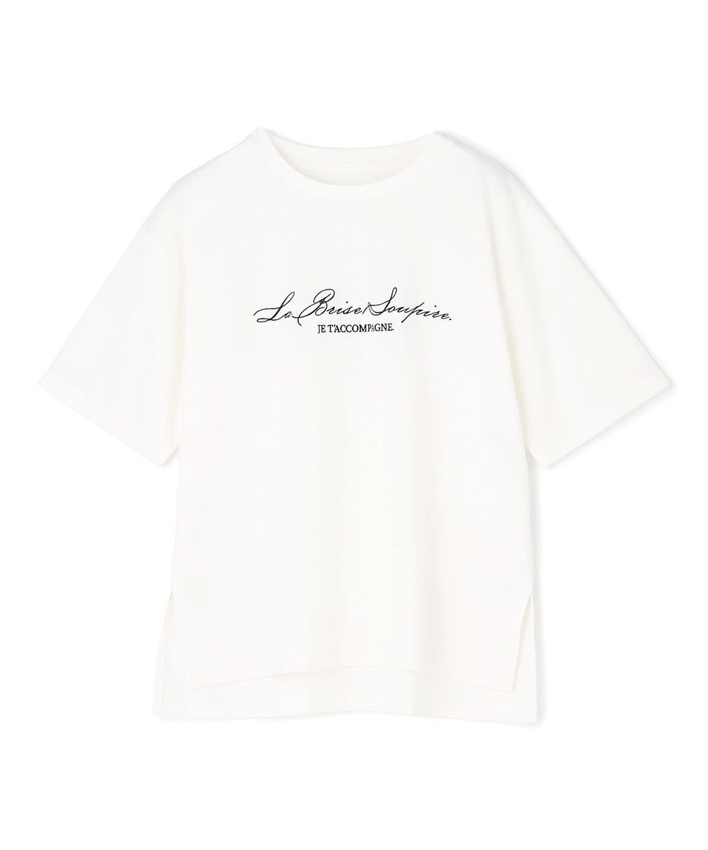 【アンフィーロ 自由区/UNFILO】のBEAUTY FORM-T cotton ロゴ ハーフスリーブ Tシャツ インテリア・キッズ・メンズ・レディースファッション・服の通販 founy(ファニー) 　ファッション　Fashion　レディースファッション　Fashion for Women　トップス・カットソー　Cut & Sew Tops　シャツ・ブラウス・オフィスカジュアル　Elegant Blouses & Button-Ups　ロングTシャツ・Tシャツ　Longline T-Shirts & Tees　カットソー・ベーシックTシャツ　Cut-and-Sewn Tops / Stretch Tees & Basics　春　Spring　カットソー　Cut and Sewn Top　ストレッチ　Stretch, Stretchy Fabric　スリーブ　Sleeve, Long Sleeve / Short Sleeve　ハーフ　Half, Half-Length　半袖　Short Sleeve, Half Sleeve　ワンポイント　One Point, Statement Accent　S/S・春夏　SS, Spring/Summer, Warm Season　夏　Summer　エレガント 上品　Elegant　オフ|ID: prp329100004868930 ipo3291000000036282282