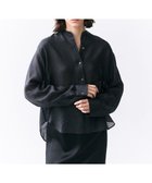 【ベイジ,/BEIGE,】のHALITE / リネンシアー オーバーサイズシャツ Black|ID: prp329100004868956 ipo3291000000036282378