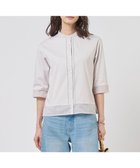 【ジェイ プレス/J.PRESS】のエンブロコンビ シャツジャージー バンドカラー カットソー グレージュ系|ID: prp329100004868962 ipo3291000000036282426