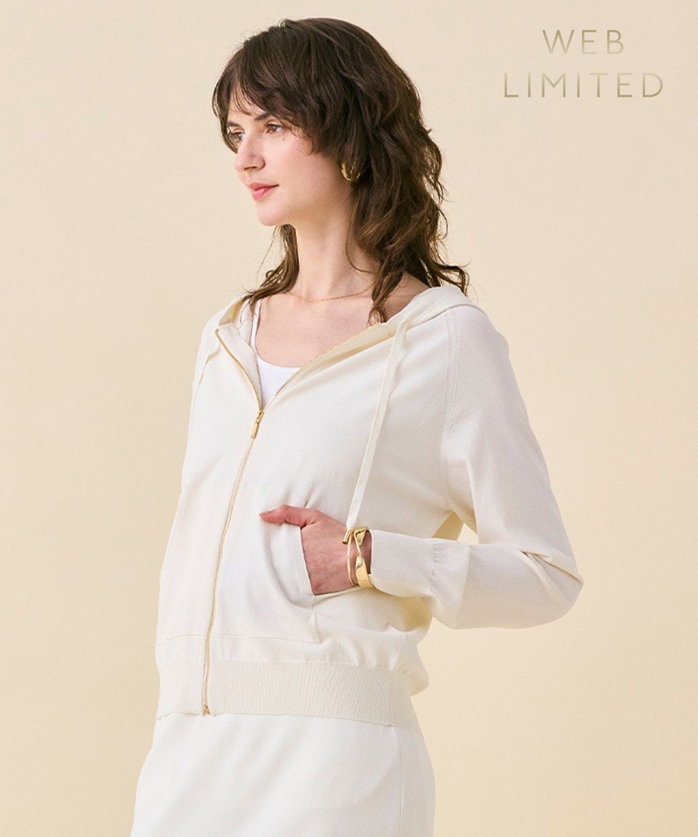 【ベイジ,/BEIGE,】のMONSTERA / ストレッチ フーデットニット インテリア・キッズ・メンズ・レディースファッション・服の通販 founy(ファニー) 　ファッション　Fashion　レディースファッション　Fashion for Women　トップス・カットソー　Cut & Sew Tops　ニット　Knit Tops & Sweaters　ストレッチ　Stretch, Stretchy Fabric　セーター　Sweater, Knitwear　夏　Summer　春　Spring　S/S・春夏　SS, Spring/Summer, Warm Season　Ecru|ID: prp329100004868964 ipo3291000000036282446