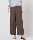 【ジェイ プレス/J.PRESS】の麻シェルドライ ワイド ストレート パンツ ダークブラウンシャンブレー系|ID: prp329100004868966 ipo3291000000036282475