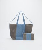 【トプカピ/TOPKAPI】の【Breath TOPKAPI】ニットジャガード 2way ビッグ トートバッグ ポーチ付き ブルーグレー|ID: prp329100004868967 ipo3291000000036282501