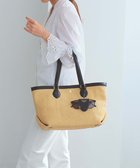 【トプカピ/TOPKAPI】の【Breath TOPKAPI】サングラスホルダー付き レザーコンビ カゴバッグ L ベージュ|ID: prp329100004868969 ipo3291000000036282524