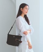 【トプカピ/TOPKAPI】の【Breath TOPKAPI】サングラスホルダー付き レザーコンビ カゴ ショルダーバッグ ブラック|ID: prp329100004868971 ipo3291000000036282541