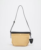 【トプカピ/TOPKAPI】の【Breath TOPKAPI】サングラスホルダー付き レザーコンビ カゴ ショルダーバッグ ベージュ|ID: prp329100004868971 ipo3291000000036282543