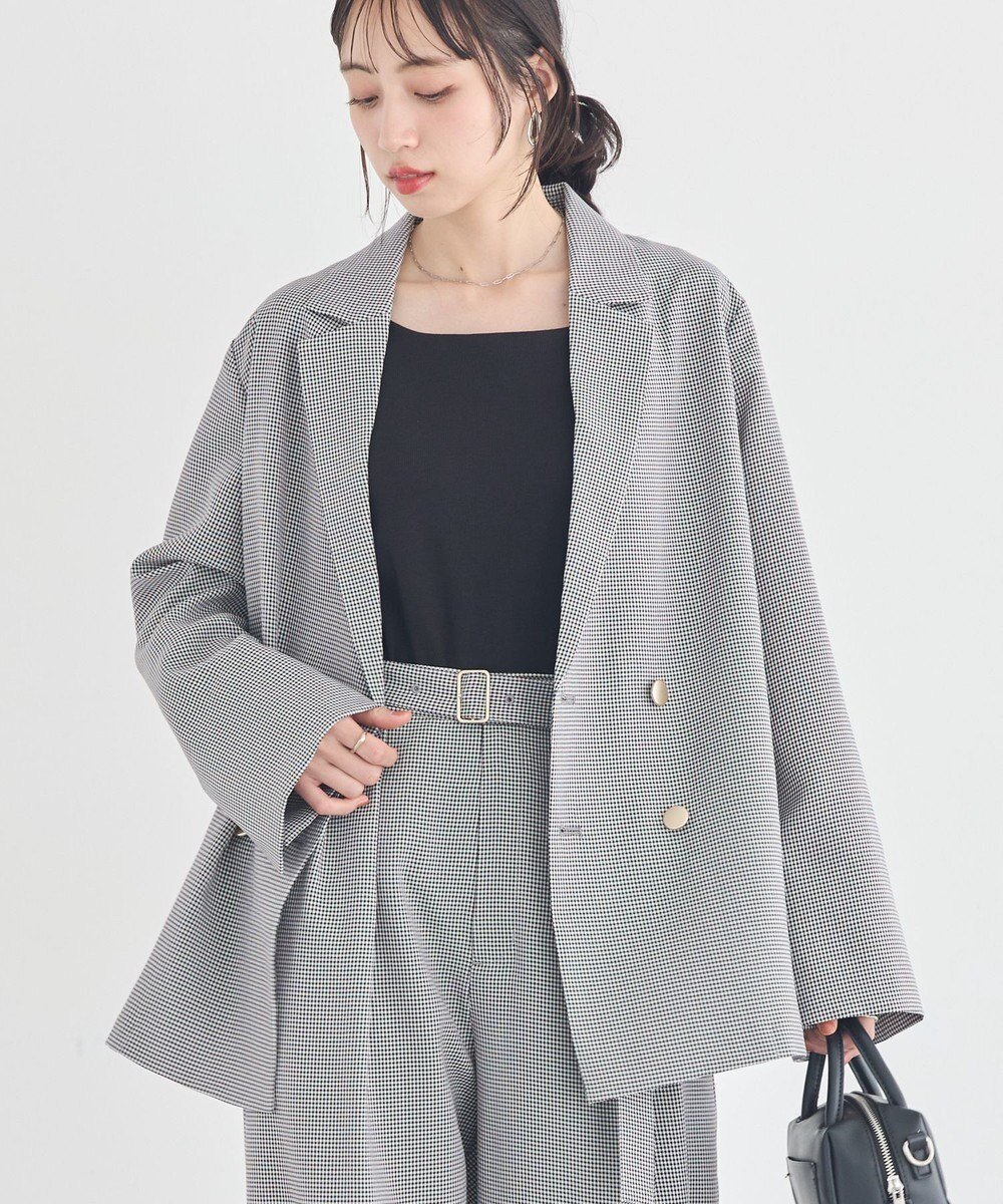 【アースミュージックアンドエコロジー/earth music&ecology】のアソート金ボタンジャケット インテリア・キッズ・メンズ・レディースファッション・服の通販 founy(ファニー) 　ファッション　Fashion　レディースファッション　Fashion for Women　アウター　Coat / Outerwear Collection　レディースジャケット・軽アウター　Jackets　テーラードジャケット / 通勤・きれいめスタイル　Tailored Jackets & Blazers　インナー　Innerwear　春　Spring　シンプル　Simple, Minimal　ジャケット　Jacket, Outerwear　ダウン　Down, Puffer　ダブル　Double, Double-Breasted　デニム　Denim, Jeans Material　ポケット　Pocket, Pocket Detail　S/S・春夏　SS, Spring/Summer, Warm Season　夏　Summer　エレガント 上品　Elegant　ビジネス 仕事 通勤　Business / Work / Commuting　チェック|ID: prp329100004868973 ipo3291000000036282569