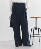 【アースミュージックアンドエコロジー/earth music&ecology】のアソートツータックベルトパンツ ネイビー|ID: prp329100004868974 ipo3291000000036282576