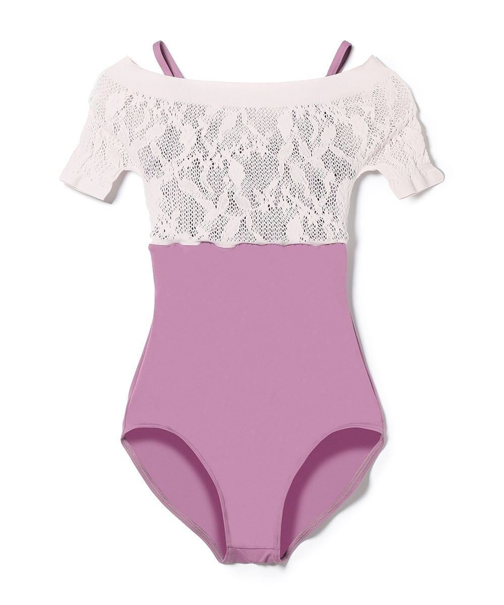 【チャコット/Chacott】のハーフスリーブレオタード インテリア・キッズ・メンズ・レディースファッション・服の通販 founy(ファニー) 　ファッション　Fashion　レディースファッション　Fashion for Women　吸水　Absorbent, Quick-Dry　フィット　Fit, Slim Fit　グレイッシュライラック|ID: prp329100004868976 ipo3291000000036282594