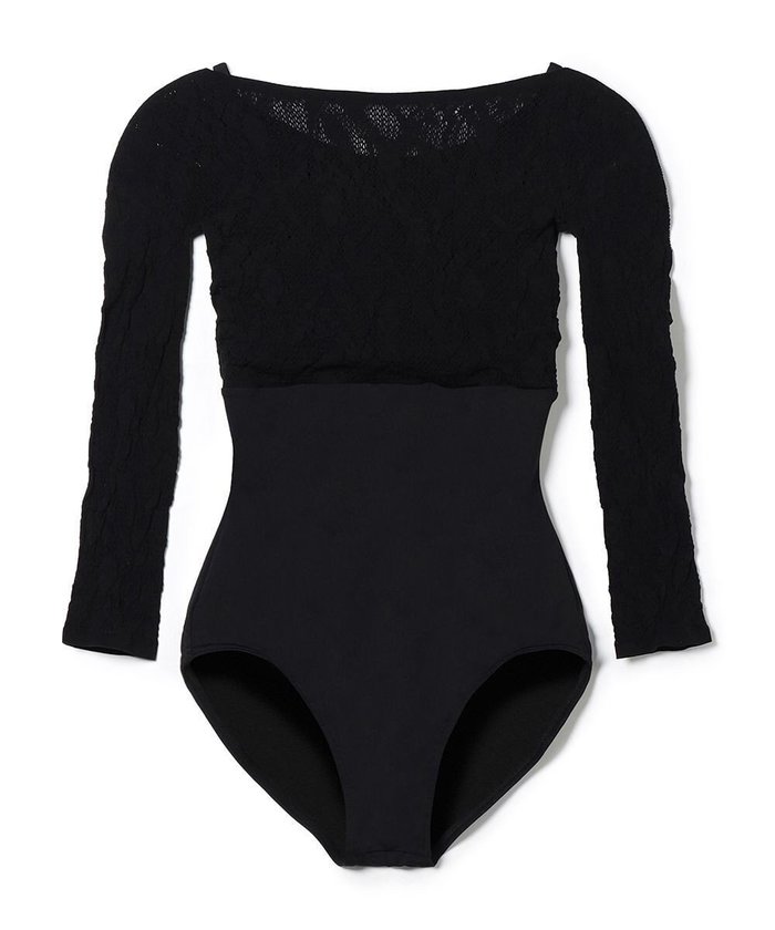 【チャコット/Chacott】の7分袖レオタード インテリア・キッズ・メンズ・レディースファッション・服の通販 founy(ファニー) https://founy.com/ ファッション Fashion レディースファッション Fashion for Women トップス・カットソー Cut & Sew Tops キャミソール Camisole, Spaghetti Strap Top 吸水 Absorbent, Quick-Dry レース Lace, Lace Fabric |ID: prp329100004868977 ipo3291000000036282601