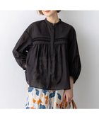 【23区/NIJYUSANKU】の【先行予約】コットンボイル ピンタック ブラウス ブラック系|ID: prp329100004868985 ipo3291000000036282673