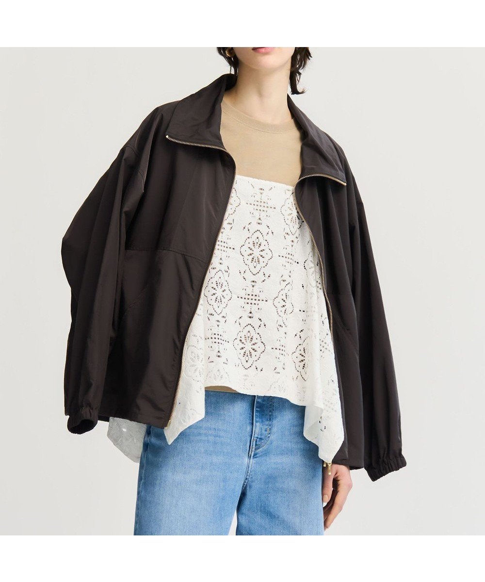 【23区/NIJYUSANKU】の【先行予約】ナイロンタイプライター ダブルジップ ブルゾン インテリア・キッズ・メンズ・レディースファッション・服の通販 founy(ファニー) 　ファッション　Fashion　レディースファッション　Fashion for Women　アウター　Coat / Outerwear Collection　レディースジャケット・軽アウター　Jackets　ブルゾンジャケット・スポーティアウター　Blouson Jackets　アウトドア　Outdoor Clothing　春　Spring　軽量　Lightweight, Ultra Light　ジャケット　Jacket, Outerwear　タイプライター　Typewriter Fabric, Crisp Cotton　ドローストリング　Drawstring, Pull Cord　フォルム　Silhouette, Form　ブルゾン　Blouson, Bomber Jacket　ラグジュアリー　Luxury, Elegant　S/S・春夏　SS, Spring/Summer, Warm Season　夏　Summer　2026年　2026　ダークブラウン系|ID: prp329100004868986 ipo3291000000036282696