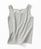 【23区/NIJYUSANKU】のシャイニーリブ スクエアネック タンクトップ ライトグレー系|ID: prp329100004868988 ipo3291000000036377854