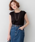 【23区/NIJYUSANKU】の【先行予約】ジョーゼットフレンチスリーブ カットソー ブラック系|ID: prp329100004868990 ipo3291000000036282744