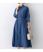 【23区/NIJYUSANKU】の【先行予約】ナイロンコットンタフタ シャツワンピース グレイッシュブルー系|ID: prp329100004868993 ipo3291000000036282774