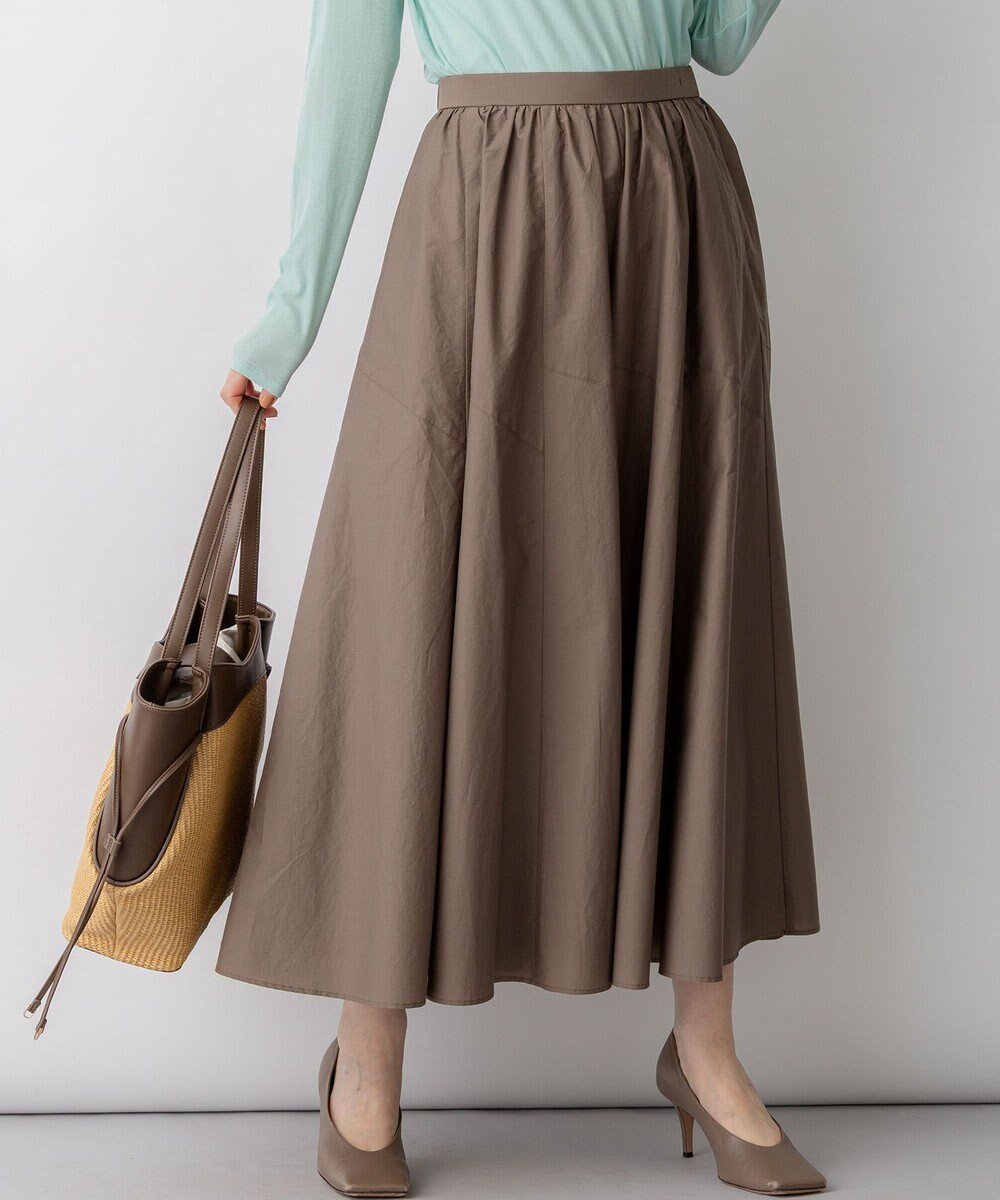 【23区/NIJYUSANKU】の【先行予約】ナイロンコットンタフタ フレアスカート 人気、トレンドファッション・服の通販 founy(ファニー) 　ファッション　Fashion　レディースファッション　Fashion for Women　スカート　Skirts　Aライン・フレアスカート　A-Line & Flared Skirts　春　Spring　ギャザー　Gathered, Ruffled　パターン　Pattern, Design Print　フレア　Flare, Flared　リラックス　Relax, Relaxed Fit　S/S・春夏　SS, Spring/Summer, Warm Season　夏　Summer　エレガント 上品　Elegant　2026年　2026　 other-1|ID: prp329100004868994 ipo3291000000036282790