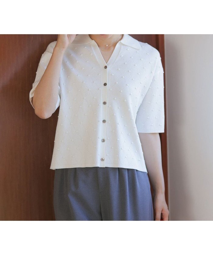 【組曲/KUMIKYOKU】の【先行予約・WEB限定】ポップコーンアーガイルスキッパー ニット インテリア・キッズ・メンズ・レディースファッション・服の通販 founy(ファニー) https://founy.com/ ファッション Fashion レディースファッション Fashion for Women トップス・カットソー Cut & Sew Tops ニット Knit Tops & Sweaters 春 Spring カーディガン Cardigan, Knitwear コンパクト Compact, Small Size シンプル Simple, Minimal スキッパー Skipper, Open Collar ストレッチ Stretch, Stretchy Fabric セーター Sweater, Knitwear トレンド Trend, Trending Now バランス Balance, Style Balance フェミニン Feminine, Girly ボトム Bottoms, Lower Wear S/S・春夏 SS, Spring/Summer, Warm Season おすすめ Recommended / Our Picks 夏 Summer |ID: prp329100004869005 ipo3291000000036282937