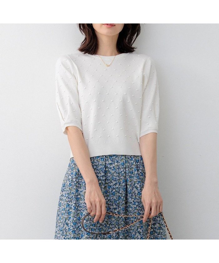 【組曲/KUMIKYOKU】の【先行予約・WEB限定】ポップコーンアーガイル5分袖 ニット インテリア・キッズ・メンズ・レディースファッション・服の通販 founy(ファニー) https://founy.com/ ファッション Fashion レディースファッション Fashion for Women トップス・カットソー Cut & Sew Tops ニット Knit Tops & Sweaters 春 Spring コンパクト Compact, Small Size シンプル Simple, Minimal ストレッチ Stretch, Stretchy Fabric セーター Sweater, Knitwear ボトム Bottoms, Lower Wear モダン Modern, Contemporary S/S・春夏 SS, Spring/Summer, Warm Season おすすめ Recommended / Our Picks 夏 Summer エレガント 上品 Elegant |ID: prp329100004869007 ipo3291000000036282953