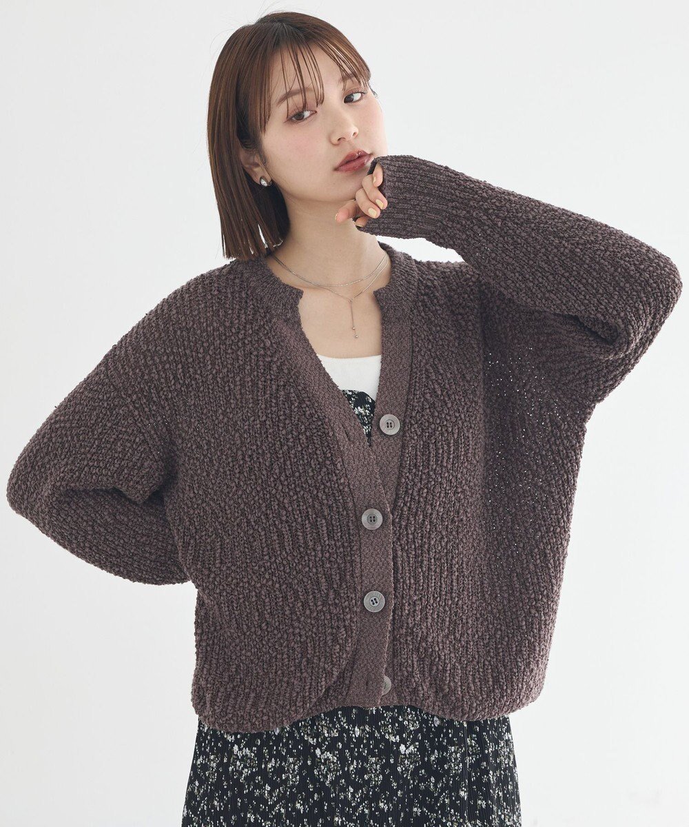 【アースミュージックアンドエコロジー/earth music&ecology】のぽんぽんスキッパーカーディガン インテリア・キッズ・メンズ・レディースファッション・服の通販 founy(ファニー) 　ファッション　Fashion　レディースファッション　Fashion for Women　トップス・カットソー　Cut & Sew Tops　カーディガン・羽織り　Layered Style Cardigans　レディースパーカー・カジュアルフーディー　Casual Hoodies & Sweatshirts　インナー　Innerwear　カーディガン　Cardigan, Knitwear　シンプル　Simple, Minimal　スキッパー　Skipper, Open Collar　バランス　Balance, Style Balance　ポケット　Pocket, Pocket Detail　夏　Summer　春　Spring　S/S・春夏　SS, Spring/Summer, Warm Season　ブラウン|ID: prp329100004869011 ipo3291000000036283043